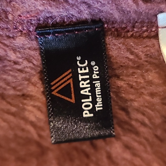 Patagonia Pullover Burgandy Polar Flece XS - Picture 10 of 11
